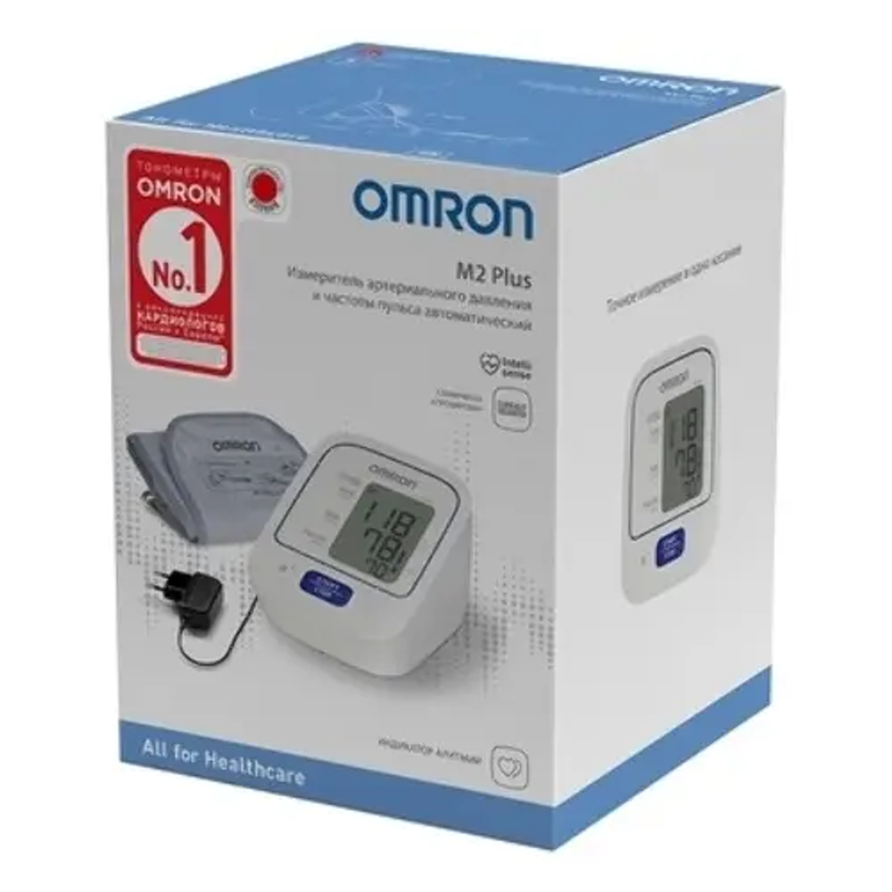 Тонометр Omron M2 Plus автомат с адаптером 22-32