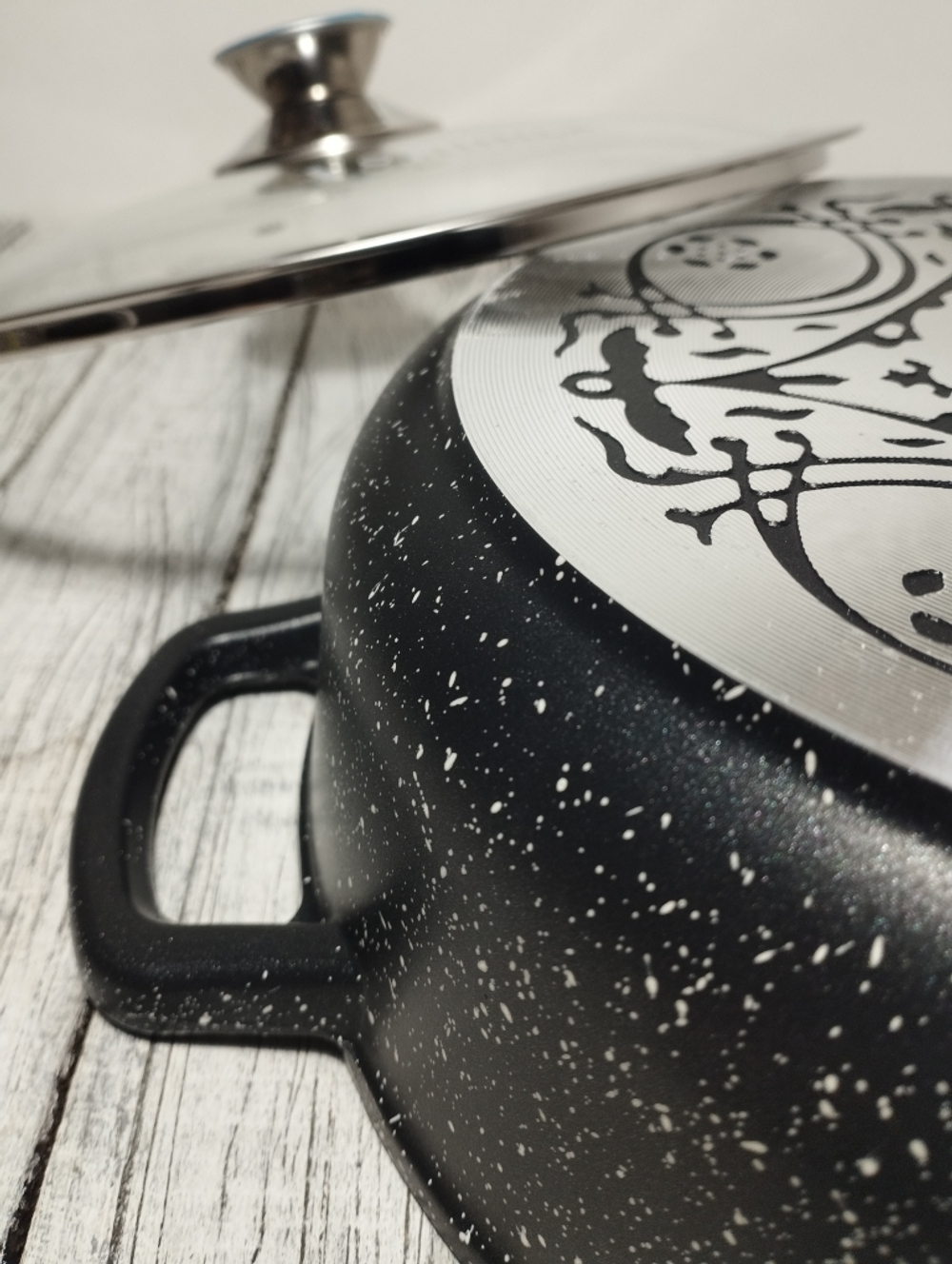 Жаровня 24см АП стекл/кр Гранит ж2411аг