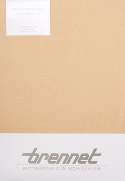 Простыня на резинке 100х200 Brennet 0036-216 сливочная Германия фото