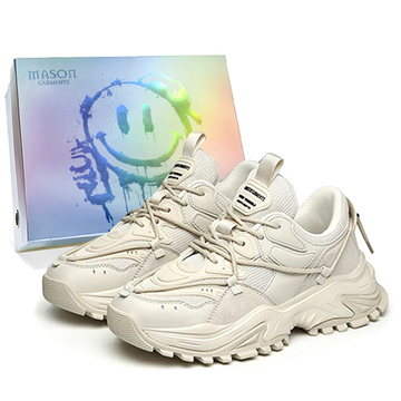 Masongarments Shark Tooth Series Chunky Sneakers бежевый