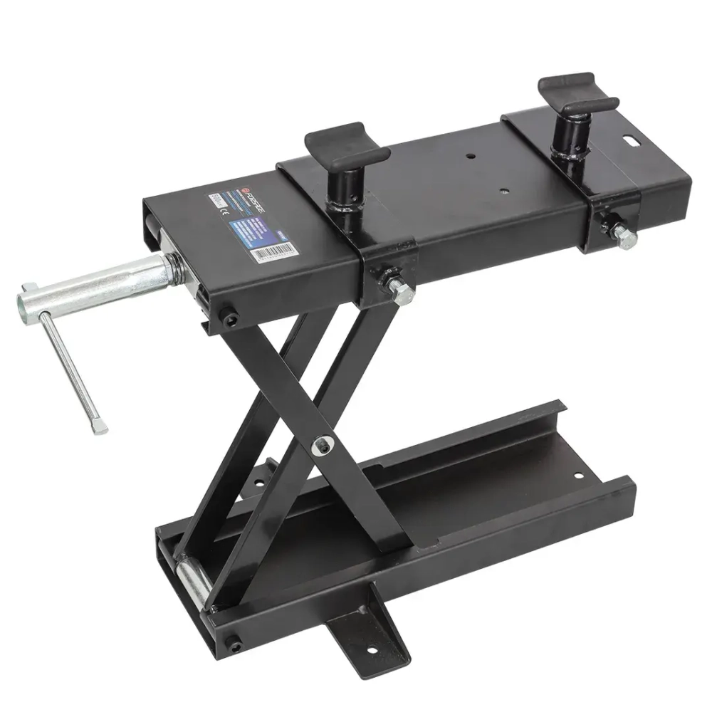 Домкрат-подставка ремонтная под мотоцикл винтовая 500кг (h min 95мм, h max 400мм)