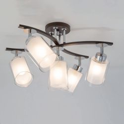 Citilux Фортуна CL156152 Люстра с поворотными плафонами Венге Хром