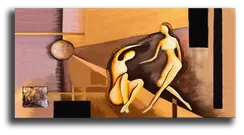 Постер "Влюбленные силуэты"