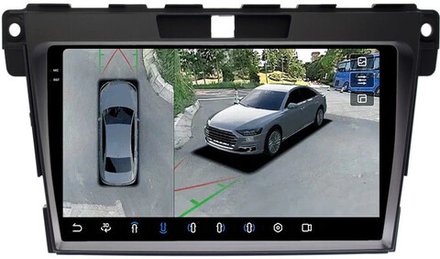 Магнитола для Mazda CX-7 2006-2012 - FarCar BX097M-360 на Android 13, QLED+2K, TS10, 6Гб+128Гб, CarPlay, 4G SIM-слот