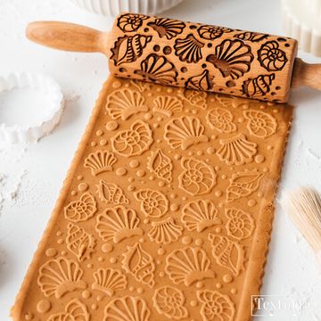 Малая скалка с узором Ракушки