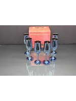 Бокалы для шампанского 6 штук Лазурит