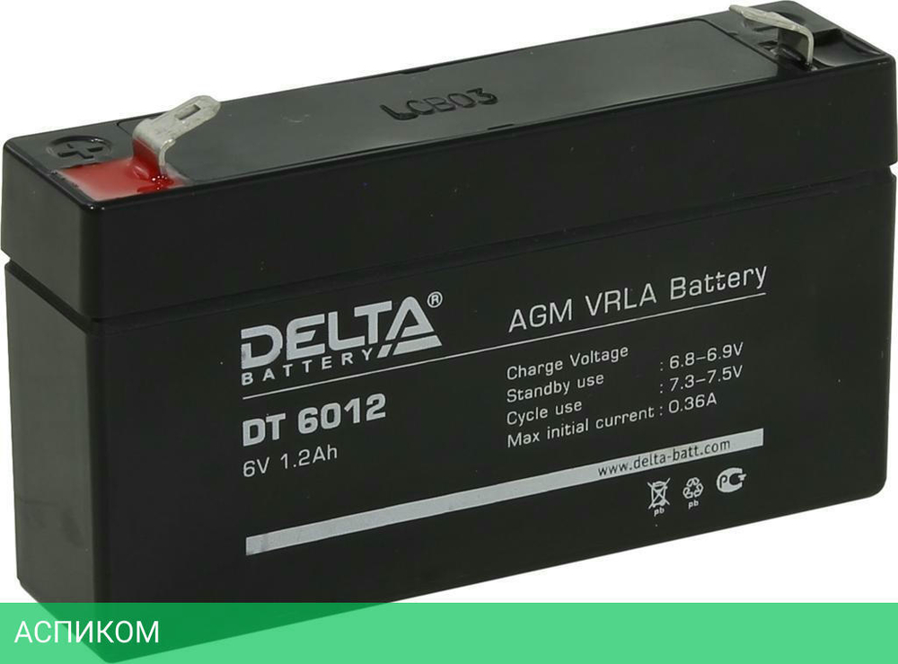 Аккумулятор для ИБП Delta DT 6012