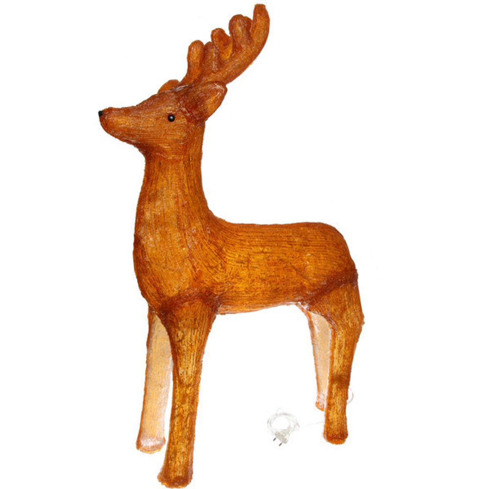 Фигура светодиодная «Оленёнок» 67*23*100 см, 150 ламп LED, авторежим, 220V, Белый