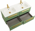 Тумба с раковиной Cezares ECO-CER-N 120 ECO-CER-N-1200-4C-SO-2-PS-P фисташковый софт