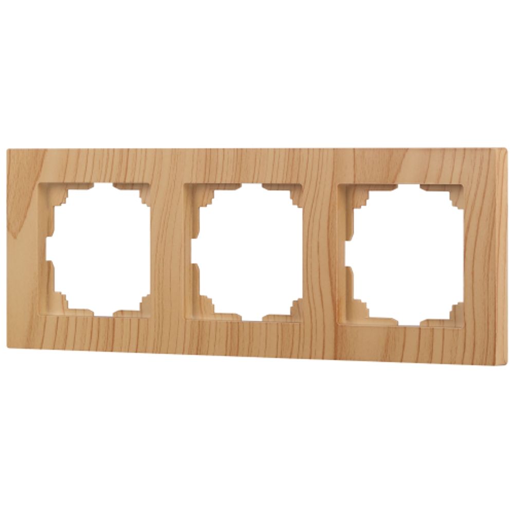 Рамка для розеток и выключателей Intro Accent 6-503-11 на 3 поста, СУ, сосна