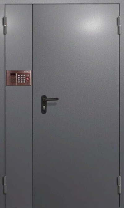 Полуторная входная металлическая дверь с нитроэмалью - 935