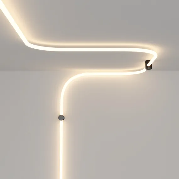 Крепление для накладного монтажа для круглого неона 360° D18 Led Strip 201155