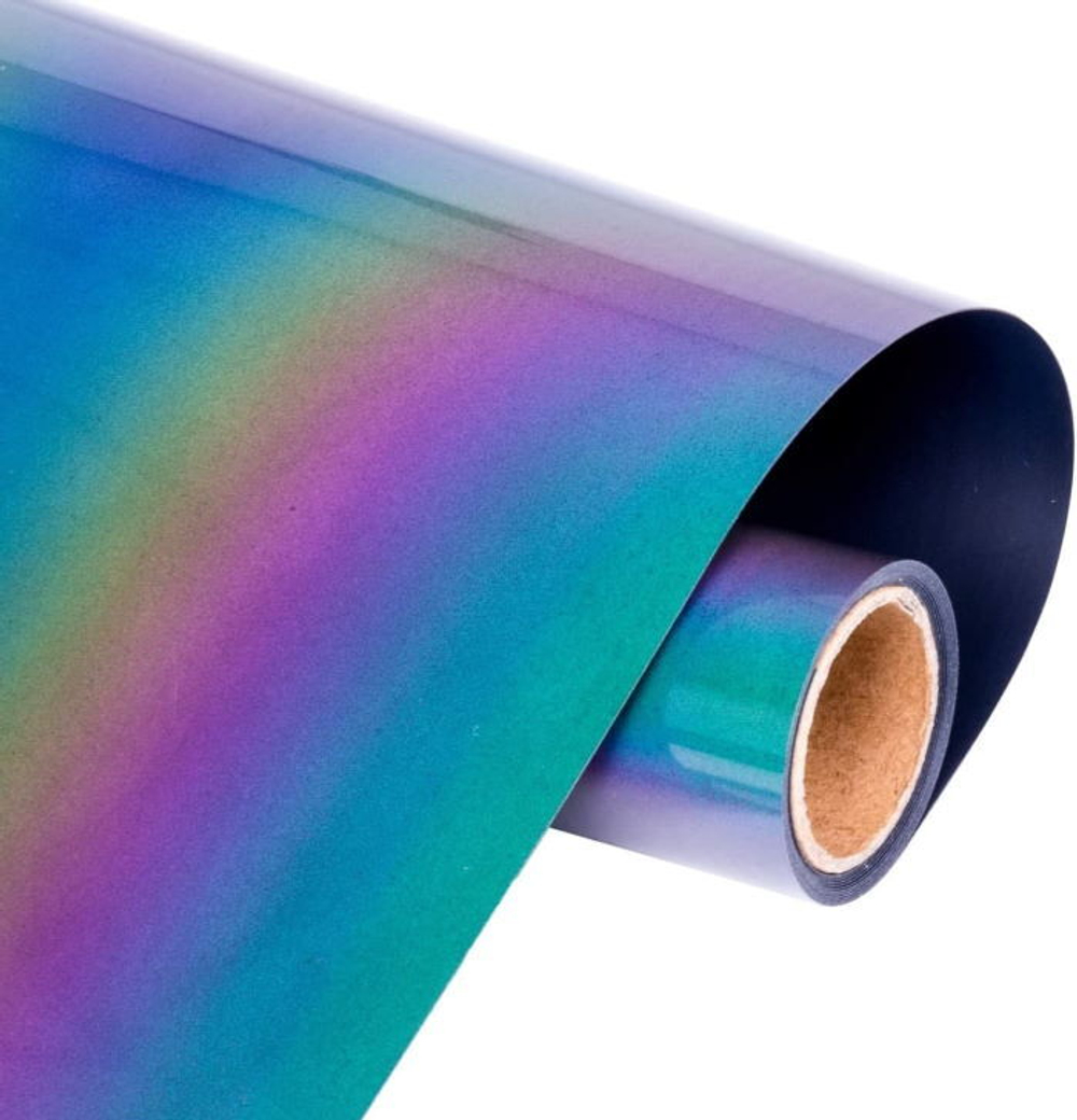 Пленка рулон малый HTV-flex premium PU (Светоотражающая Хамелеон), 30,5см*3м