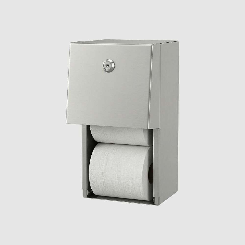 Диспенсер для туалетной бумаги на 2 рулона нерж. сталь NOFER 05015.S матовый