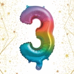 Шар фольгированный «Цирфа «3» (радуга)