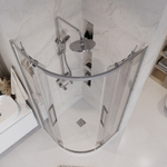 Душевой уголок Grossman Cosmo 90х90 301.K33.02.9090.10.00 профиль Хром стекло прозрачное