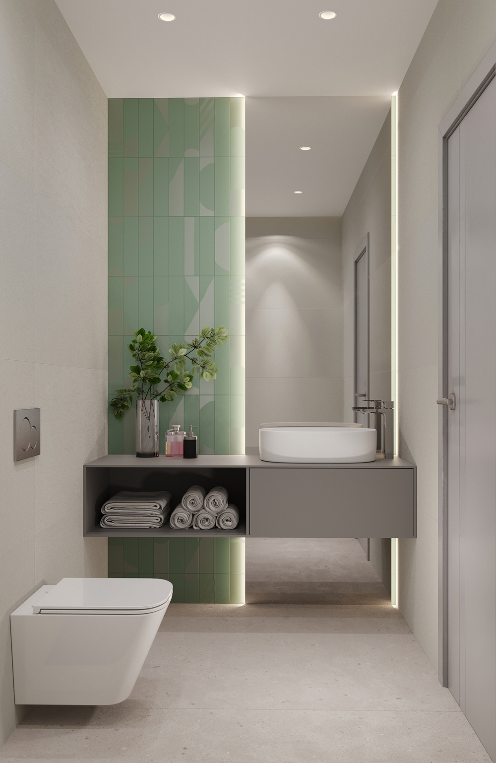 Smile Tile Rivera Mist Green 7.5x30