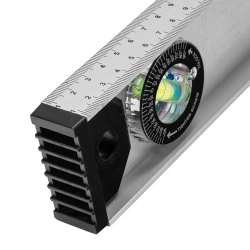 Уровень алюминиевый "Рельс", 2000 мм, 3 глазка (1 поворотный) Matrix