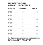 Блесна для рыбалки вертушка Vibrax Hot Pepper 6 /BYY