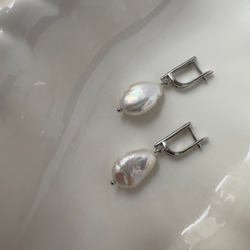 Серьги «Перламутровая Капля» — барочный жемчуг