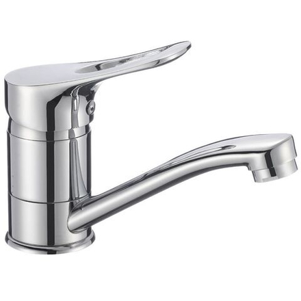 Смеситель для раковины, РМС, корот изл, с картриджем, хром, SL120-004-15
