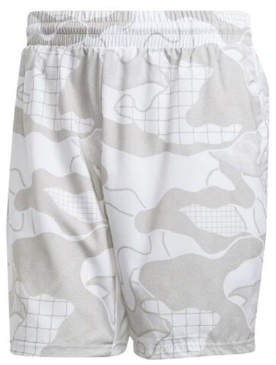 Мужские шорты теннисные Adidas Club Graphic Short - white/grey