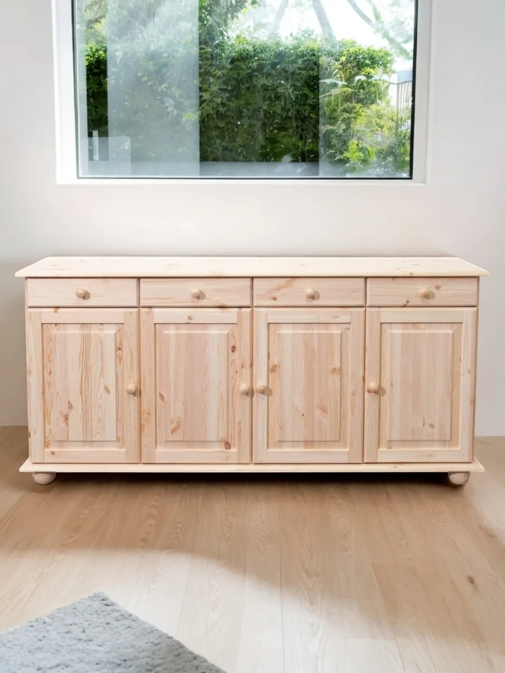 Dipriz Тумба Лена из сосны, 4 ящ. 4 дв. (низ), лак