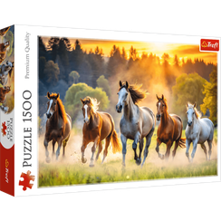 Pazl \ Puzzle \ Пазлы Puzzles - "1500" - Wild horses