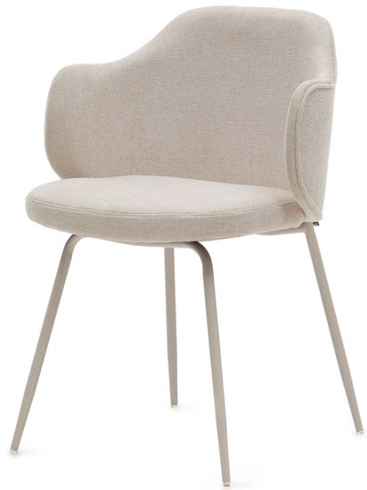 Suanna Стул бежевого цвета со стальными ножками La Forma Испания 