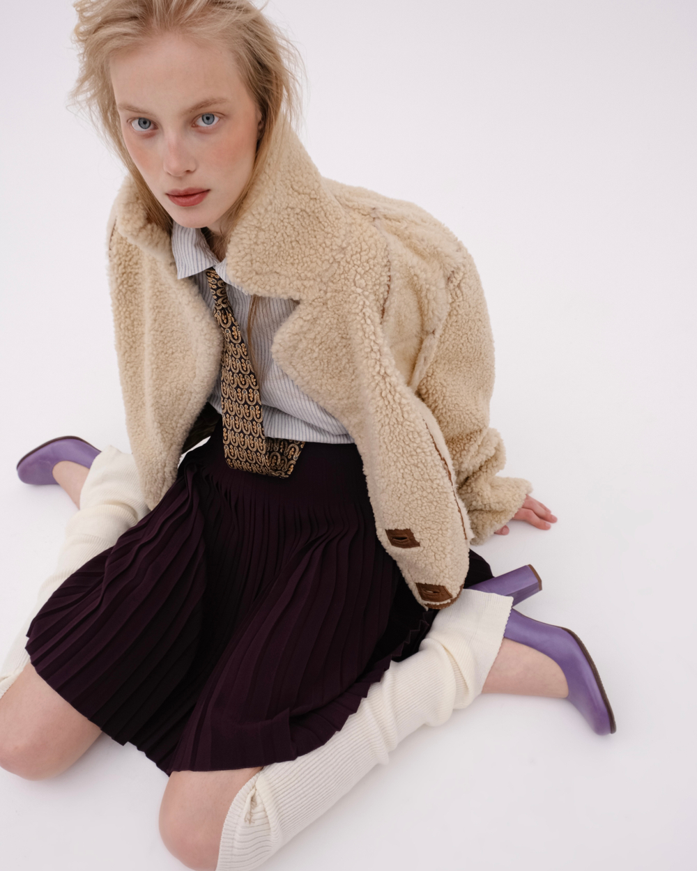 Гамаши с декорированным вырезом Бисквит