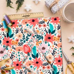 Ткань премиум Оксфорд 600D цветочное настроение