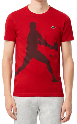 Мужская теннисная футболка Lacoste Tennis X Novak Djokovic Set - красный