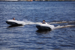 Надувная ПВХ-лодка BADGER Air Line 390, Серый