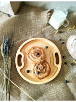 Поднос деревянный сервировочный из кедра для подач