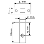 Задвижка MORELLI B6-45 PG золото