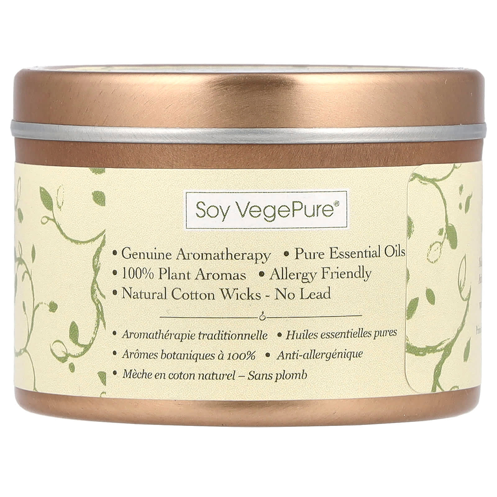 Aroma Naturals, Soy VegePure®, маленькая консервная свеча из сои, пачули и ладан, 79,38 г (2,8 унции)