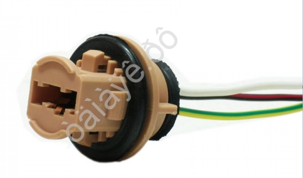 Патрон лампы W21/5W (W3x16d) 2конт безцок с проводом 26622