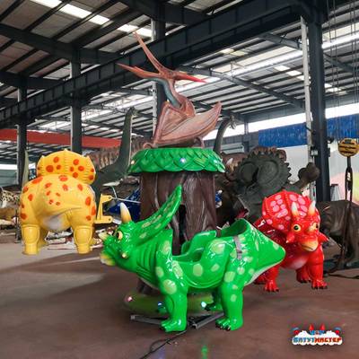 Электрическая Аттракцион карусель «Мир Динозавров», 4×4×3,5 м