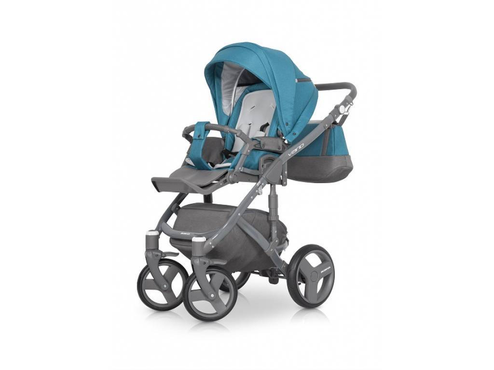 Детская коляска Riko Vario 3 в 1 (Бирюзовый)