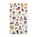 Наклейки "Космонавты" 21,5*11см. светятся в темноте