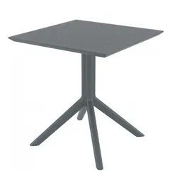 Стол пластиковый Sky 70х70 серый