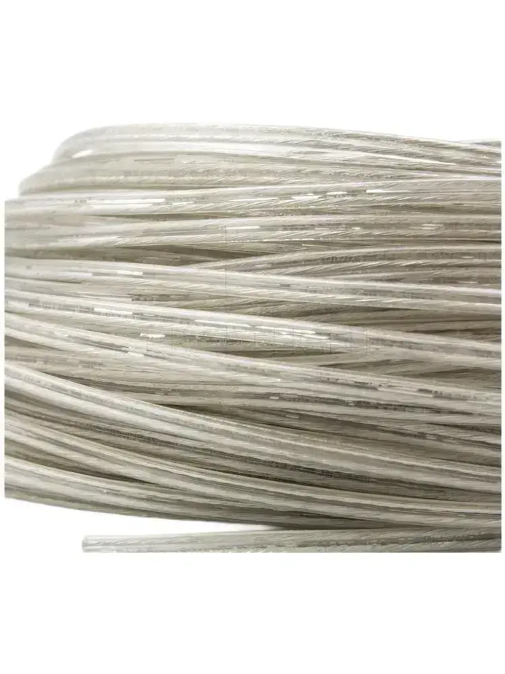 Прозрачный провод для люстр и светильников 2*0.75 (круглый), 4 м