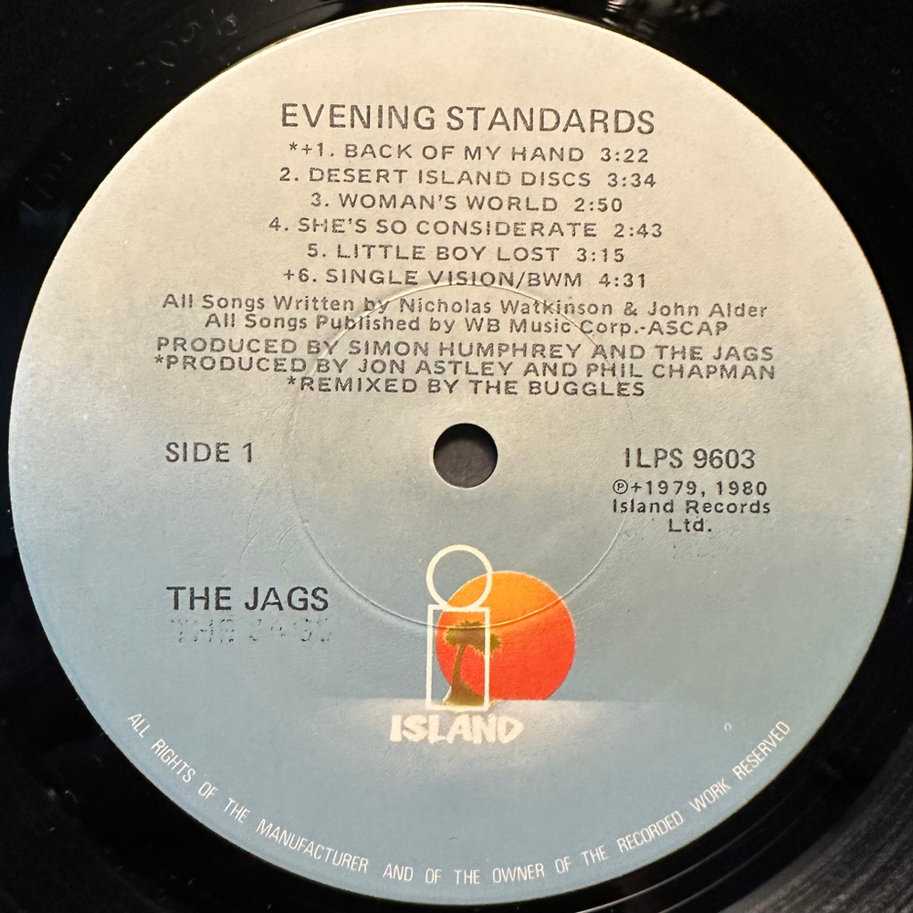 The Jags - Evening Standards (США 1980г.)