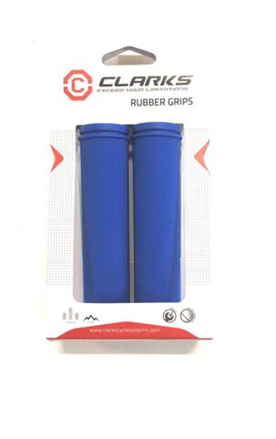 Ручки .С98-130 на руль 3-377 резиновые 130мм синие CLARKS