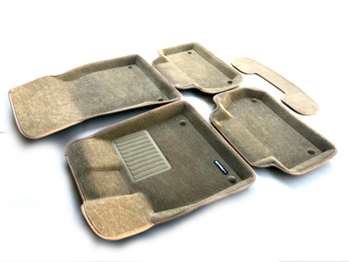 Коврики салона для AUDI Q5 (2016-) Euromat 3D Business бежевые. Арт. EMC3D-001101T