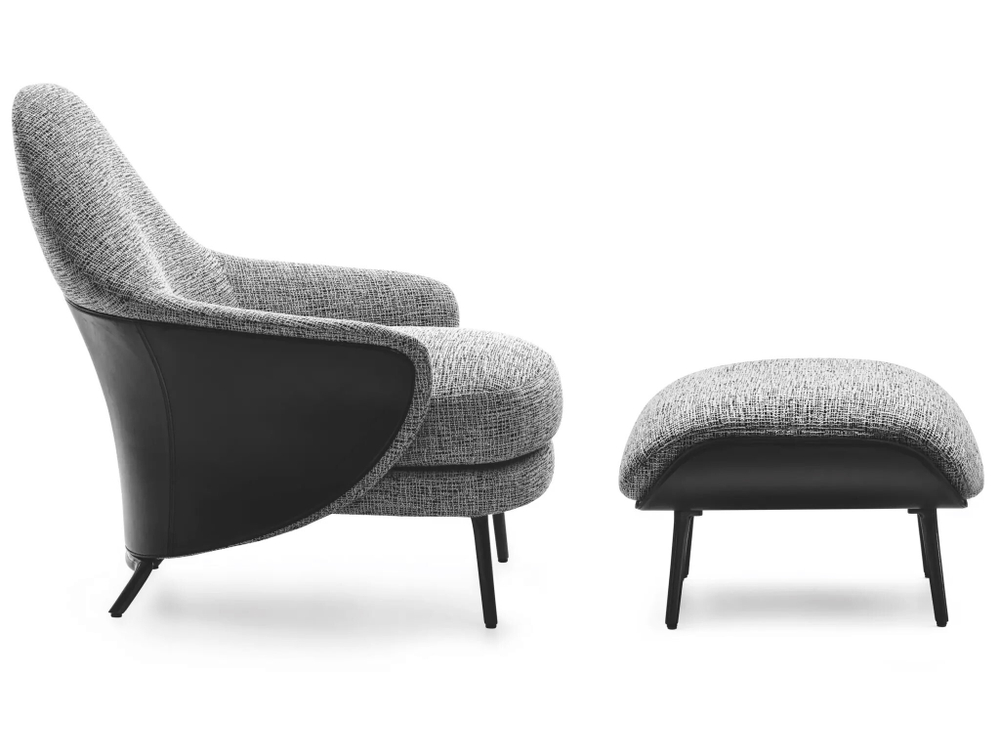 Кресло с оттоманкой Angie