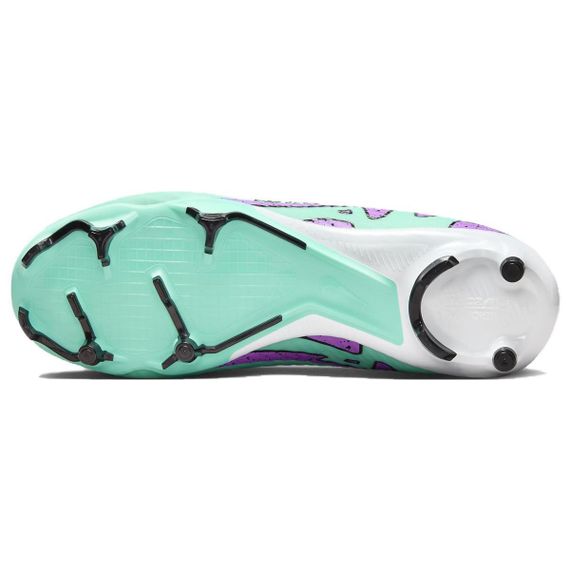 NIKE Mercurial Superfly 9 Футбольные бутсы MID Топ Зеленый-фиолетовый Унисекс