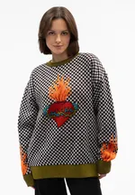 Свитер Behind the Scenes Сердце серый