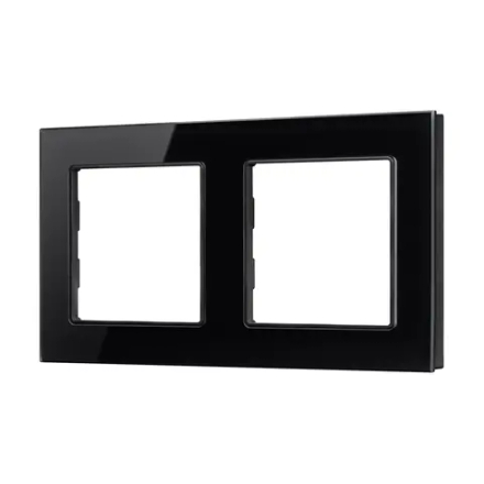 Рамка стеклянная FRM-GLARE-GS-2-BK (Arlight, -) 043797