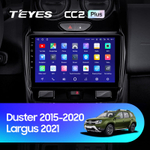 Teyes CC2 Plus 9"для Renault Duster, LADA Largus 2015-2021